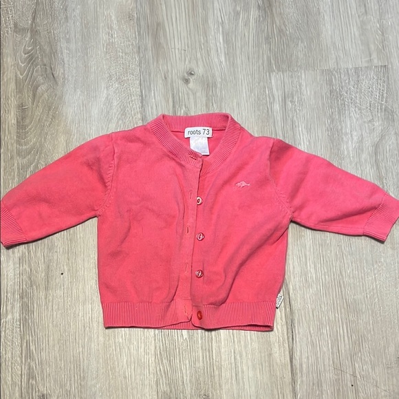 Roots Pink Kids Cardigan Medium toddler - Picture 1 of 1